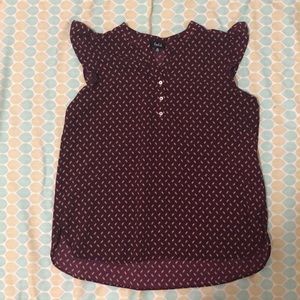 🌟 Ruffled Cap Sleeve Top